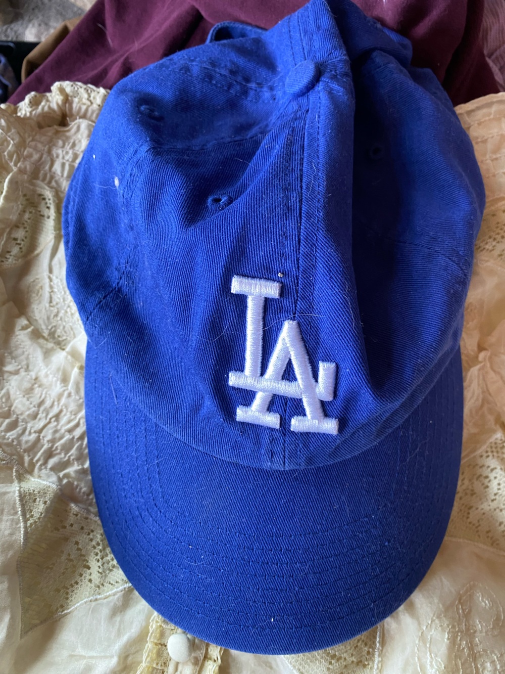 47 Brand Los Angeles Embroidered Cap - Blue & White